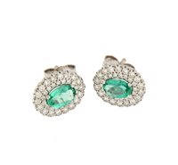 Orecchini Soranzo Gioielli Donna Pietre Preziose in Oro bianco Smeraldo 0.73 Ct GI10368473 - GI10368473